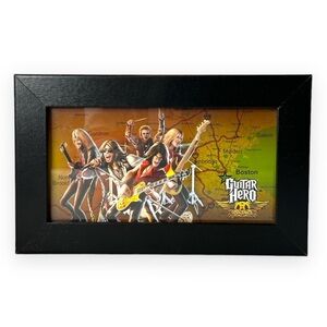 Guitar Hero Aerosmith Blockbuster Promo Exclusive‎ Ad Lithograph Framed Picture